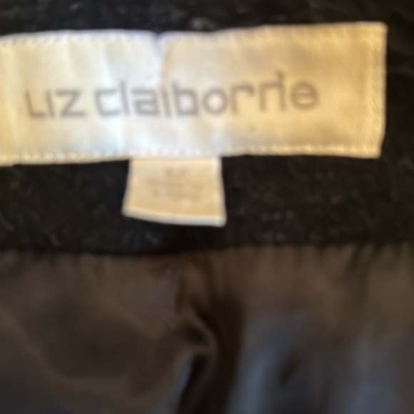 LIZ CLAIBORNE COAT LUXURIOUS CASHMERE & WOOL-SATIN LINING EX-COND. VTG SZ 12 - Picture 13 of 15